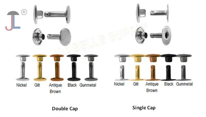 What is the difference between single cap rivets and double cap rivets