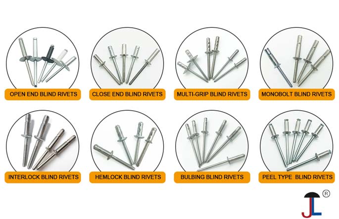 types of blind rivets types of blind rivets