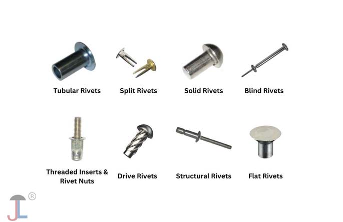 3 types of rivets 3 types of rivets